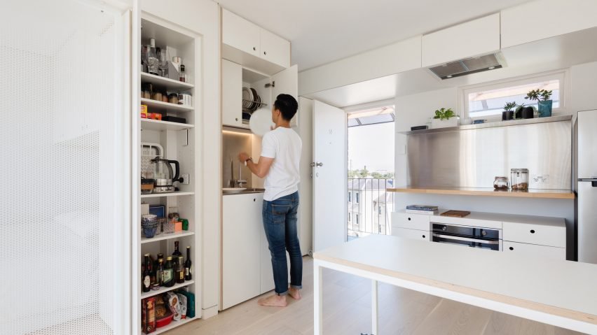 desain dapur minimalis bernuansa putih